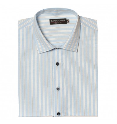 Camisa a rayas cuello italiano M/L