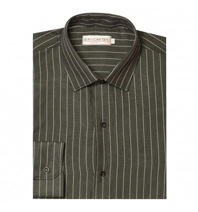 Camisa a rayas cuello italiano M/L