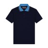 Chomba de jersey cuello combinado