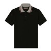 Chomba de jersey cuello combinado