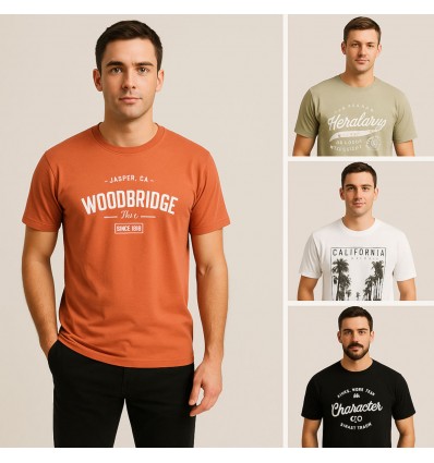 PACK X6 REMERA EST M/C