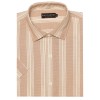 Camisa de lino a rayas M/C