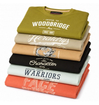PACK X 6 REMERA EST M/C