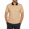Chomba de jersey cuello combinado