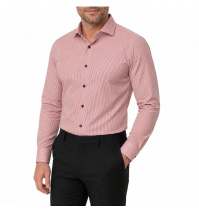 Camisa a rayas cuello italiano M/L