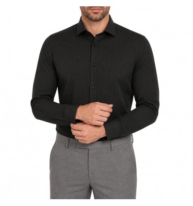Camisa a rayas cuello italiano M/L