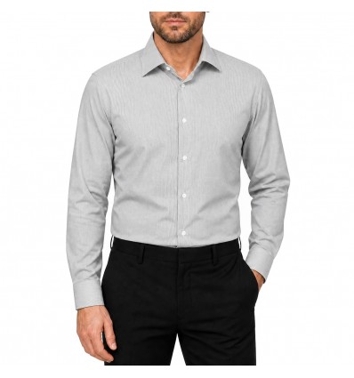 Camisa a rayas cuello italiano M/L