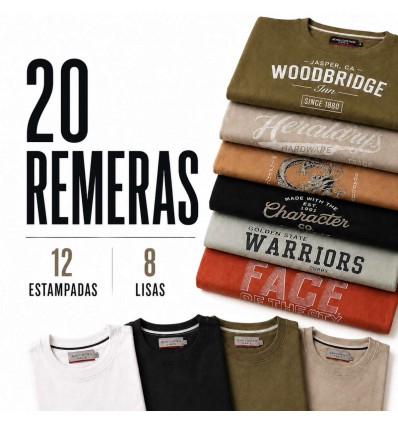 Pack 20 remeras