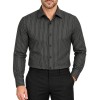 Camisa a rayas cuello italiano M/L