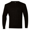 Sweater labrado trenzas escote "V"