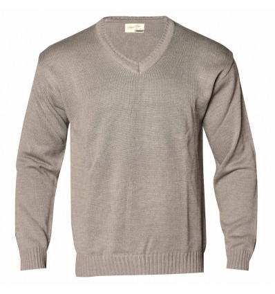 Sweater liso escote "V"