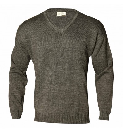 Sweater liso escote "V"